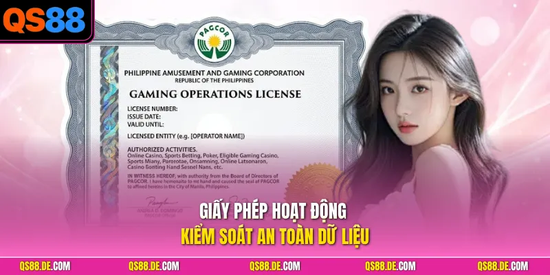 Giấy phép hoạt động kiểm soát an toàn dữ liệu